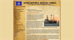 Desktop Screenshot of conchrepublicmilitaryforces.com