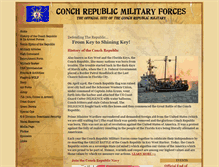Tablet Screenshot of conchrepublicmilitaryforces.com
